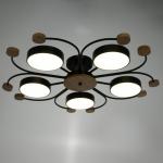 Люстра 1314/5BK LED 120 Вт 3000-6000К черный 90?90?15 см BayerLux