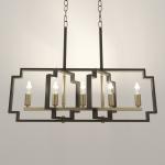 Люстра 2739/5 E14 40 Вт черно-золотой 29.5?7.8?25-97 см BayerLux