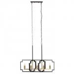 Люстра 2739/5 E14 40 Вт черно-золотой 29.5?7.8?25-97 см BayerLux