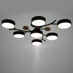 Люстра 1316/7BK LED 168 Вт 3000-6000К черный 74?74?17 см BayerLux