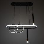 Люстра BayerLux 2681/5 120 Вт 3000-6000К черный 68?28 см