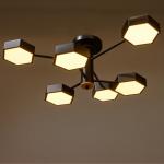 Люстра 1318/6BK LED 144 Вт 3000-6000К чёрный 71?65?25 см BayerLux