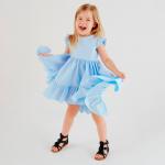 Платье для девочки KAFTAN: Princess, голубое, рост 122-128 см