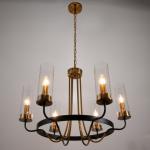 Люстра 1757/6 E14 40 Вт черно-золотой 67?67?47 см BayerLux