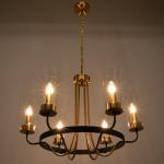 Люстра 1757/6 E14 40 Вт черно-золотой 67?67?47 см BayerLux