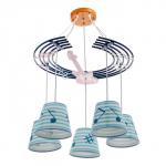 Люстра 86205/5 E27 40 Вт голубой 59?54?27-107 см BayerLux