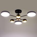 Люстра 86507/6 LED 63 Вт 3000-6000К черный-золото 72?72?23 см BayerLux