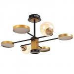 Люстра 1851/7 LEd=72 Вт 3000-6000К черно-золотой 79?77?43 см BayerLux