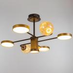 Люстра 1851/7 LEd=72 Вт 3000-6000К черно-золотой 79?77?43 см BayerLux