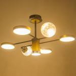 Люстра 1851/7 LEd=72 Вт 3000-6000К черно-золотой 79?77?43 см BayerLux