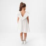 Платье для девочки KAFTAN «Бабочка», белое, рост 110-116 см