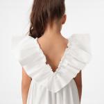 Платье для девочки KAFTAN «Бабочка», белое, рост 110-116 см