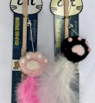 Игрушка - дразнилка на палочке ЦапЦап, лапки, микс два цвета, 40*85см