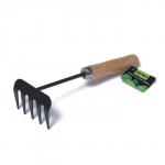 Грабли, длина 26 см, ширина 9 см, резная ручка, Greengo