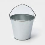 Ведро оцинкованное хозяйственное с ручкой, 7 л, d=24 см, h=24 см, ГОСТ