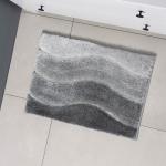 Коврик Доляна Waves, 43?61 см, серый