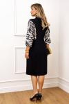 Платье AGATTI 5830 черно-белый