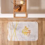 Коврик для ванной «Этель» Be happy, 80?50 см, велюр