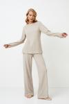Комплект ARUELLE DAVINA SET с брюками Бежево-серый