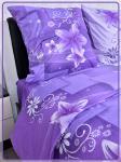 Постельное белье Шуйская бязь Лилия фиолетовый 8578-1