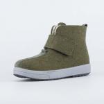 оливковый ботинки женские Войлок