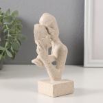 Бюст фигурка полистоун «Влюблённые», белый в крапинку, 7.5?5?14.5 см