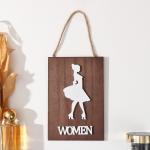 Панно настенное, указатель МДФ «Женщины», декор, 1?12?18 см