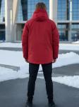 Горнолыжная куртка мужская зимняя красного цвета 88006Kr