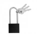 Замок навесной ТУНДРА, основание 30 мм, длинная дужка, 3 ключа, подвес