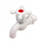 Кран, наружная резьба 1/2" (12 мм), для шланга 1/2" (12 мм), пластик, Greengo