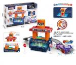 Игровая автомойка Город, в комплекте 1 машинка и 8 дорожных знаков. Машинка меняет цвет от температу