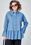 Блуза EVA GRANT 7080-1 голубой