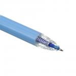 Авторучка гелевая "пиши-стирай" синяя, антискользящий корпус с принтом "Собачки", 3 дизайна