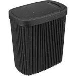 КОНТЕЙНЕР ДЛЯ МУСОРА VELVET 5,9л 225х140Х253мм Черный гранит (6)