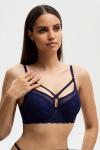 Бюстгальтер жен. Petry синий Balconette bra, 0120247004