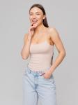 Женская майка на бретелях Lingeamo бежевая ЛТ-07 (4)