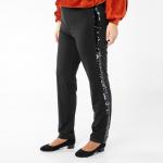 Брюки, трикотаж, черный