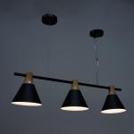 Люстра 1066/3BK E27 60 Вт черный 90?20?90 см BayerLux