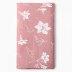 Полотенце банное вафельное «Этель Лилия», 80?150 см, хлопок 100%, розовое