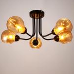 Люстра 1089/5BK 40 Вт Е27 черный 60?60?26 см BayerLux