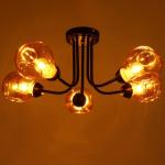 Люстра 1089/5BK 40 Вт Е27 черный 60?60?26 см BayerLux