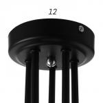 Люстра 1089/5BK 40 Вт Е27 черный 60?60?26 см BayerLux