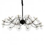 Люстра 1176/20 G4 20 Вт черный 80?800?40 см BayerLux