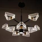 Люстра 1702/10 LED 204 Вт 3000-6000К черный 95?95?80 см BayerLux