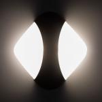 Бра BayerLux «Баррел», 2хLED, 10 Вт, 4000К, IP66, чёрный, 18?5.2?17 см