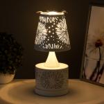 Аромалампа RISALUX «Салют», с подсветкой, Е27, 40 Вт, RGB, 13?13?30 см, белая