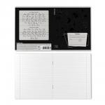 Тетрадь школьная ученическая ErichKrause Black Pattern, 12 листов, линейка, выборочный УФ-лак (в плёнке по 10 шт.)_MIX-PACK