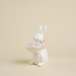 Блюдо сервировочное SL Home «Лесные кролики», 14.5?11?17.3 см, фарфор, белое