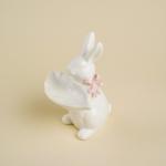 Блюдо сервировочное SL Home «Лесные кролики», 14.5?11?17.3 см, фарфор, белое