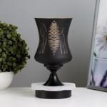 Аромалампа с подсветкой «Листья» GU10 35 Вт+RGB черный 11?11?23 см